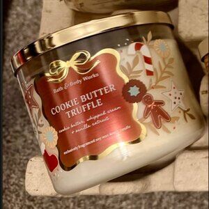 COOKIE BUTTER TRUFFLE Candle Bath & Body Works/White Barn BBW NWT